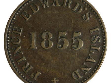 PE-7A1 1855 PEI Self Government & Free Trade Thick Top Fives Token VF-EF (VF-30) on Sale