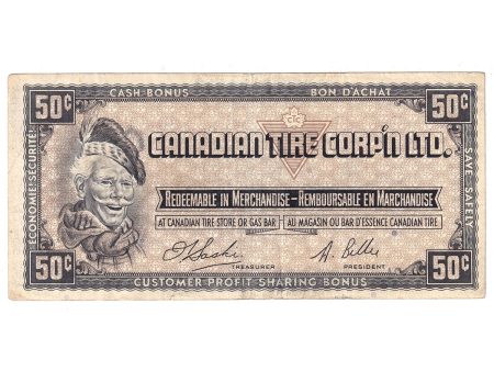 S1-E-E 1961 Canadian Tire Coupon 50 Cents Very Fine For Discount