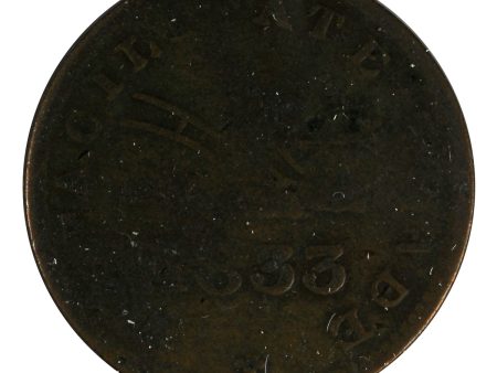 UC-12B2 1833 Upper Canada To Facilitate Trade Half Penny Token Good (G4) For Sale