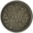 1886 Small 6 Canada 5-cents ICCS Certified F-12 Online now