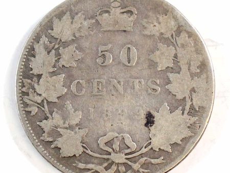 1899 Large 1st 9 Canada 50-cents About Good (AG-3) $ For Sale