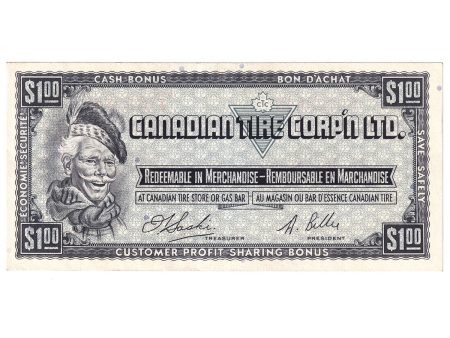 S1-F-F 1961 Canadian Tire Coupon $1.00 Extra Fine Fashion