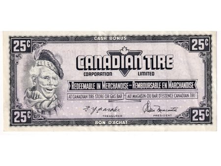 S4-Da-*DN Replacement 1974 Canadian Tire Coupon 25 Cents VF-EF (Holes) For Sale