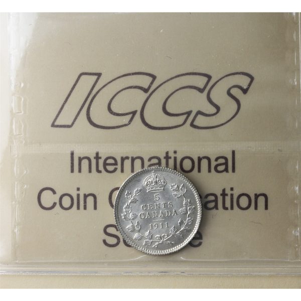 1911 Canada 5-cents ICCS Certified MS-64 (XSI 406) Online Sale