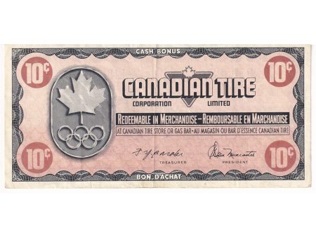 S5-C-LN 1976 Canadian Tire Coupon 10 Cents Extra Fine Cheap