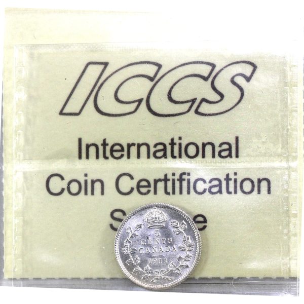 1911 Canada 5-cents ICCS Certified MS-63 (XTQ 589) Discount