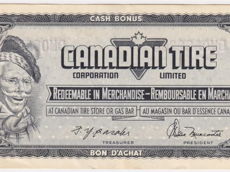 S4-F-DM2 Orange # 1974 Canadian Tire Coupon $1.00 Almost Uncirculated (Stain) Hot on Sale