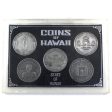 Set of 5x  Coins of Hawaii  Souvenir Dollars, 5Pcs in Holder (Some toning, case issues) For Sale