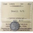 1885 Small 5 5 Canada 5-cents ICCS Certified F-12 Online Hot Sale