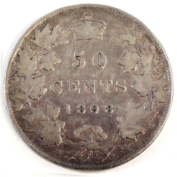 1898 Canada 50-cents VG-F (VG-10) $ Hot on Sale