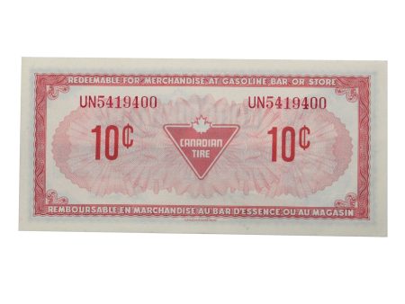 S4-C-UN 1974 Canadian Tire Coupon 10 Cents Almost Uncirculated For Cheap