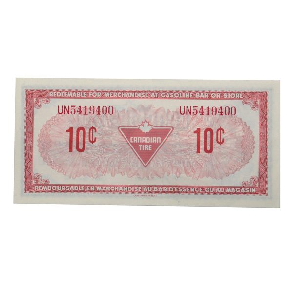 S4-C-UN 1974 Canadian Tire Coupon 10 Cents Almost Uncirculated For Cheap