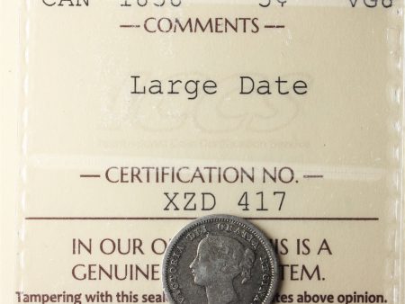 1858 Large Date 5-cents ICCS Certified VG-8 Online