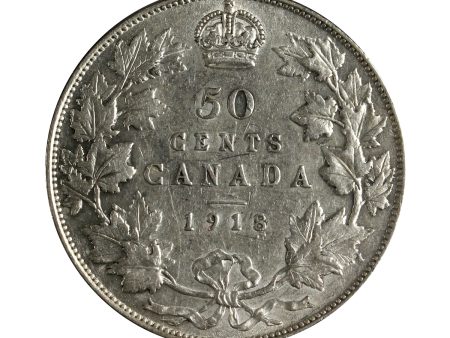 1918 Canada 50-cents VF-EF (VF-30) $ Online Sale