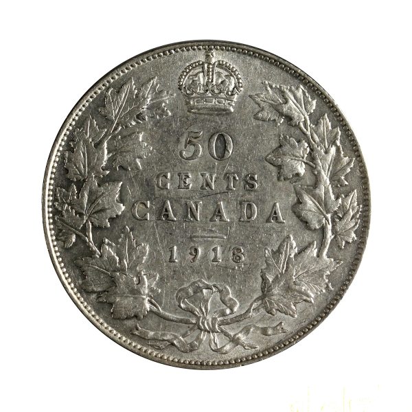 1918 Canada 50-cents VF-EF (VF-30) $ Online Sale