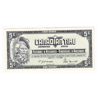 S4-B-QN 1974 Canadian Tire Coupon 5 Cents Almost Uncirculated on Sale