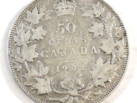 1902 Canada 50-cents Fine (F-12) $ Discount