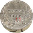 1900 Round O s Canada 5-cents ICCS Certified EF-40 Online Hot Sale