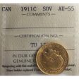 1911C Canada Gold Sovereign ICCS Certified AU-55 Sale