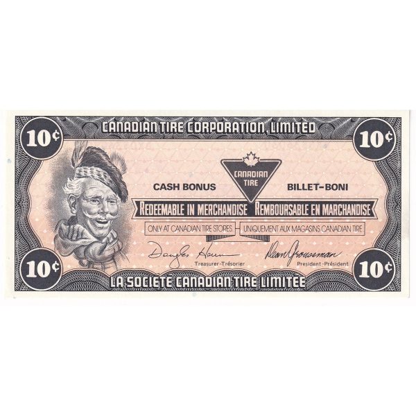 S9-C-BX1 1987 Canadian Tire Coupon 10 Cents Uncirculated For Cheap