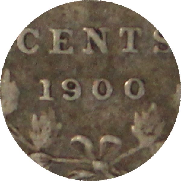 1900 Round O s Canada 5-cents ICCS Certified VF-20 Cheap