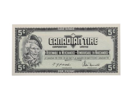 S4-B-HN 1974 Canadian Tire Coupon 5 Cents EF-AU on Sale