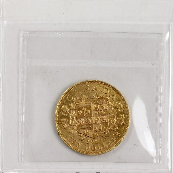 1913 Canada $10 Gold ICCS Certified EF-40 For Discount