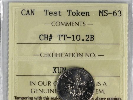 TT-10.2B Canada 10-cent Test Token ICCS Certified MS-64 Online Hot Sale