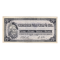 S1-D-D 1961 Canadian Tire Coupon 25 Cents Very Fine Fashion