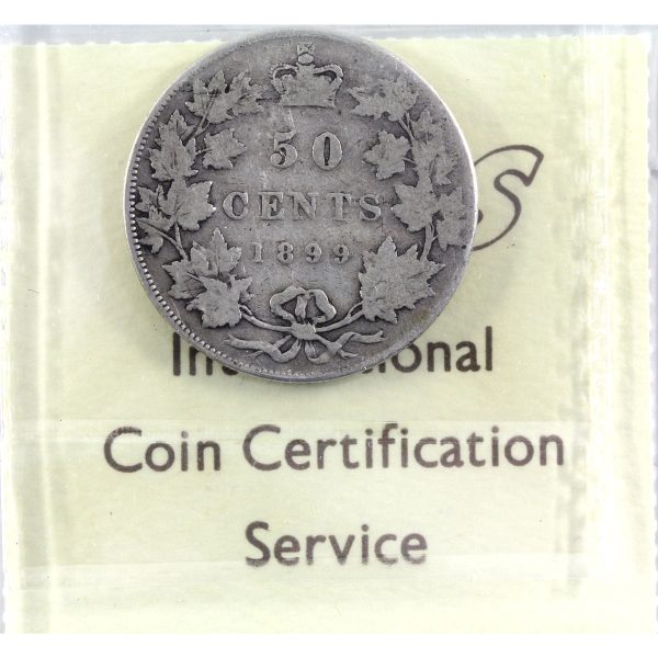 1899 Canada 50-cents ICCS Certified G-4 For Sale