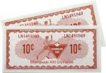 S5-C-LN 1976 Canadian Tire Coupon 10 Cents Uncirculated (2 in Sequence) Fashion