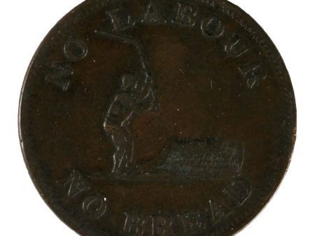 UC-4A1 1840 Upper Canada Speed the Plough Half Penny Token VF-EF (VF-30) $ For Cheap