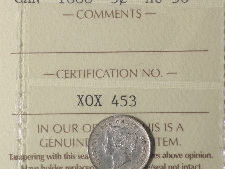 1888 Canada 5-cents ICCS Certified AU-50 Online Sale