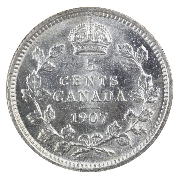 1907 Canada 5-cents ICCS Certified MS-62 (XVV 364) Online