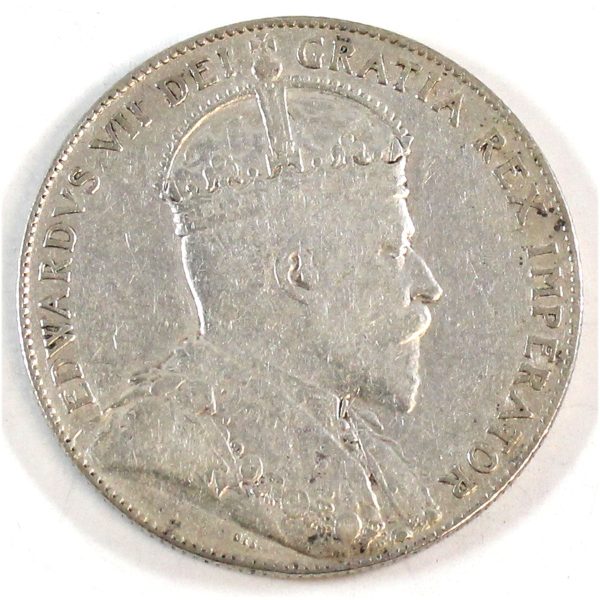 1909 Canada 50-cents F-VF (F-15) $ For Discount