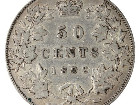 1892 Obv. 4 Canada 25-cents Very Fine (VF-20) $ Online now