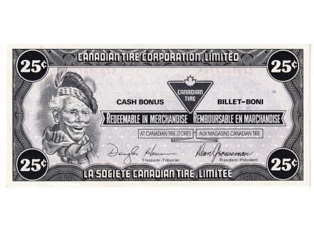 S8-D-CZ1 White C 1985 Canadian Tire Coupon 25 Cents AU-UNC Cheap