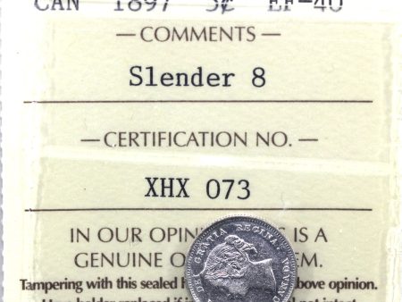 1897 Slender 8 Canada 5-cents ICCS Certified EF-40 Online