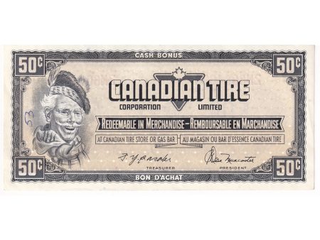 S4-E-ZN2 Orange # 1974 Canadian Tire Coupon 50 Cents AU-UNC For Discount