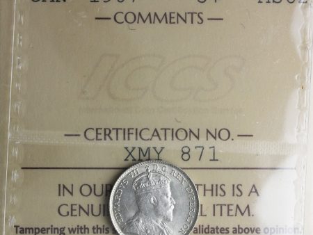 1907 Canada 5-cents ICCS Certified MS-62 (XMY 871) Cheap