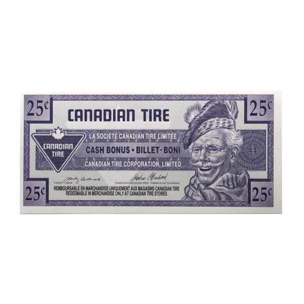 S17-D-99 1992 Canadian Tire Coupon 25 Cents Uncirculated For Cheap