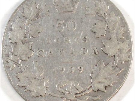 1909 Canada 50-cents Very Good (VG-8) Online Sale