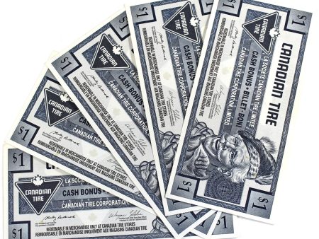 S27-F04-99 1992 Canadian Tire Coupon $1.00 Uncirculated (5 notes) Online Hot Sale