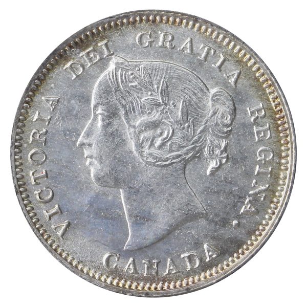 1890H Canada 5-cents ICCS Certified MS-63 (JB 687) Fashion