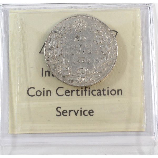 1904 Canada 50-cents ICCS Certified EF-40 Hot on Sale