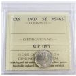 1907 Canada 5-cents ICCS Certified MS-63 Online Sale