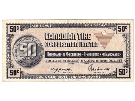 S3-E-V 1972 Canadian Tire Coupon 50 Cents VF-EF on Sale