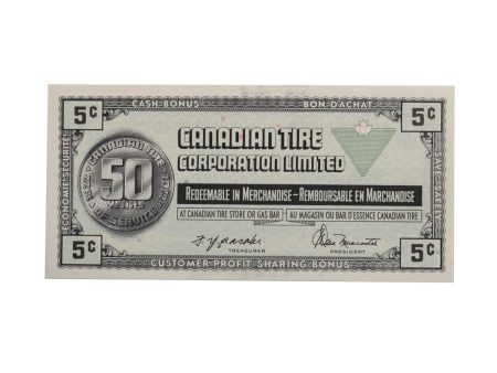 S3-B-S 1972 Canadian Tire Coupon 5 Cents AU-UNC Supply