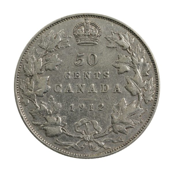 1912 Canada 50-cents F-VF (F-15) $ Discount