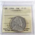 1908 Canada 50-cents ICCS Certified F-15 For Discount